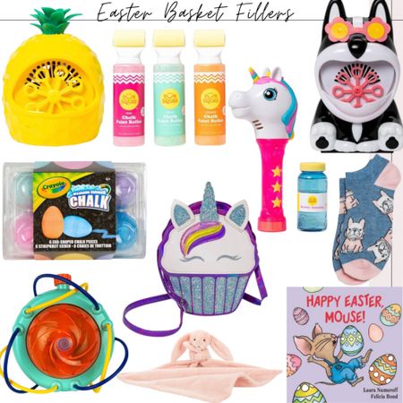 Easter Basket Filler / Gifts for kids
Target / spring / summer / chalk / sprinkler/ bubble machine 

#LTKfamily #LTKbaby #LTKkids
