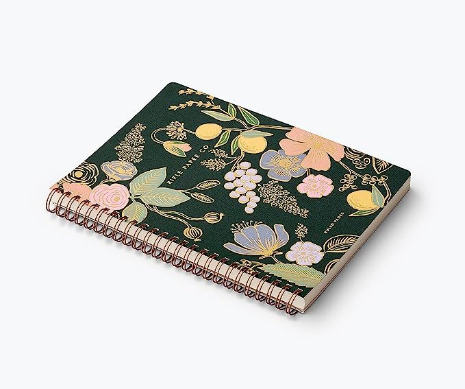 Rifle Paper Co. Garden Party Spiral-Bound Notebook, 150 Pages, Inner Storage Pocket Folders, Full... | Amazon (US)