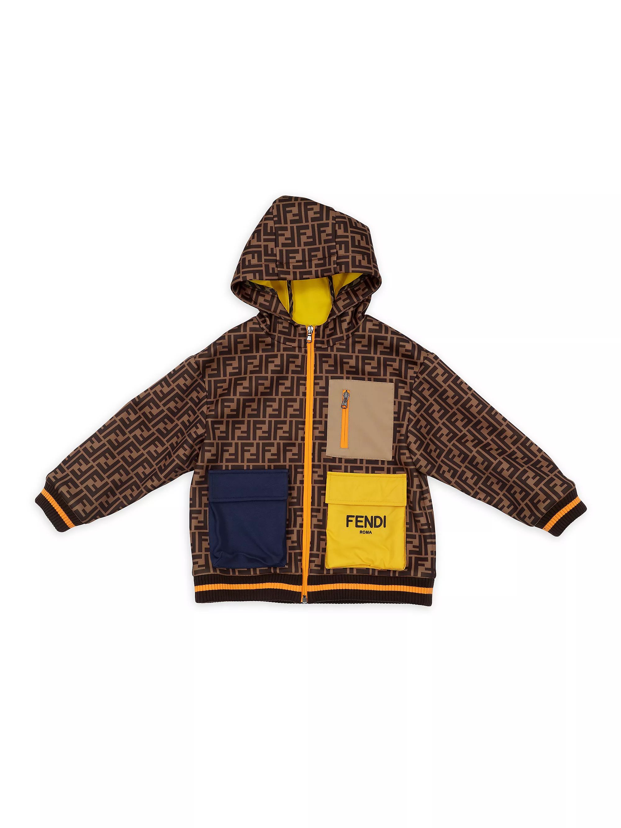 Boy's Allover FF Hooded Jacket | Saks Fifth Avenue