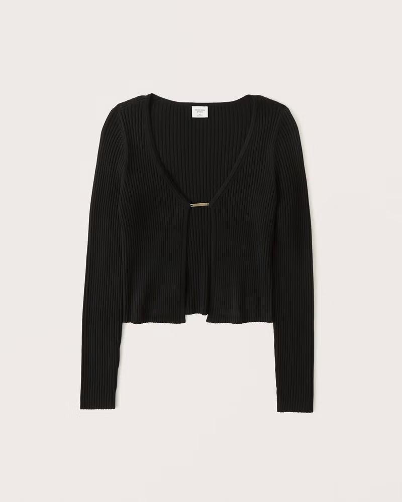 Slim Bar Closure Cardigan | Abercrombie & Fitch (US)