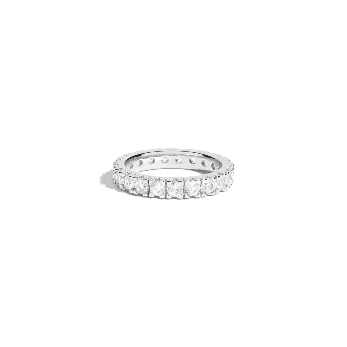 2ct Lab Grown White Sapphire Eternity Ring | AUrate New York