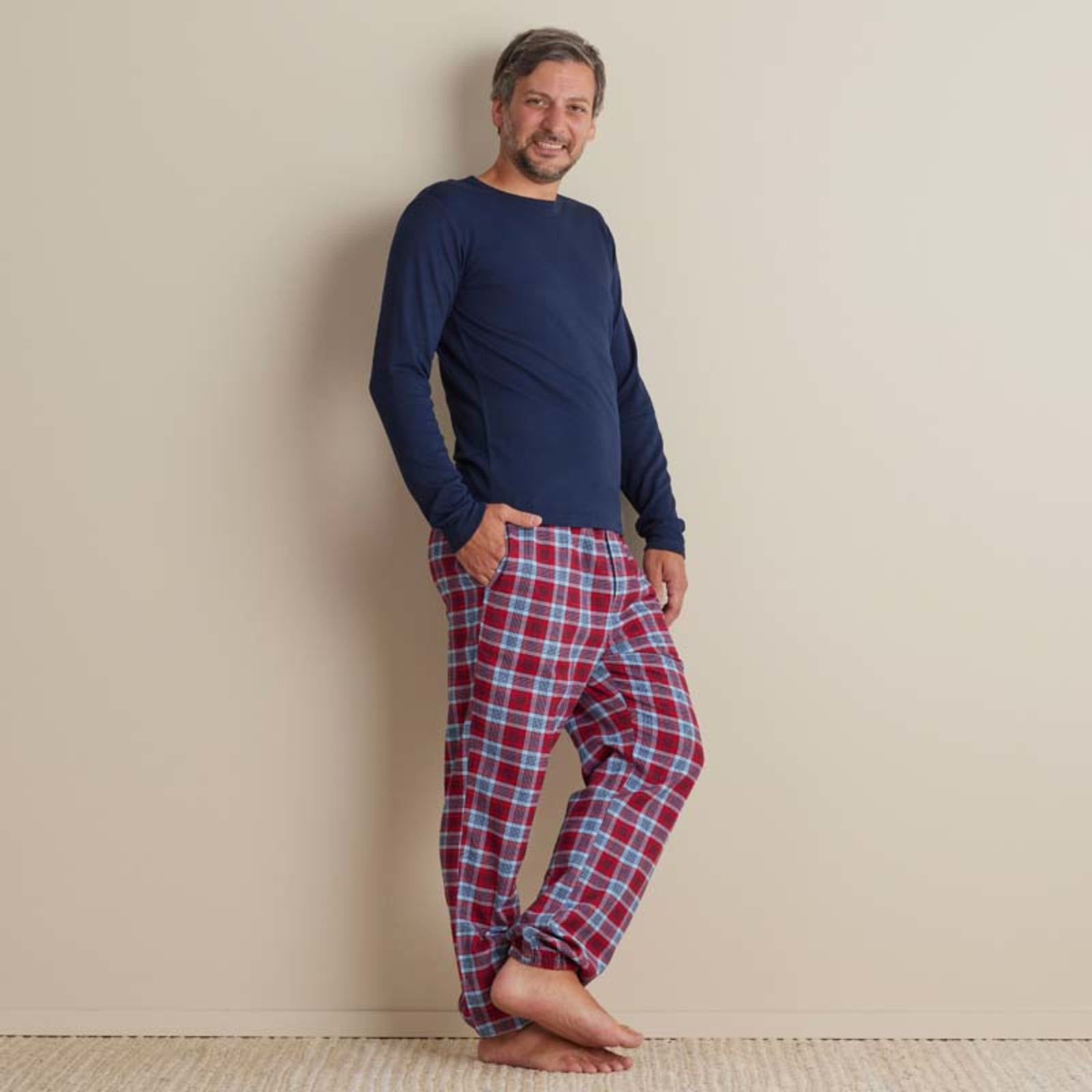 Family Flannel Men's Jogger Pants Pajama Set - Nantucket, M | The Company Store