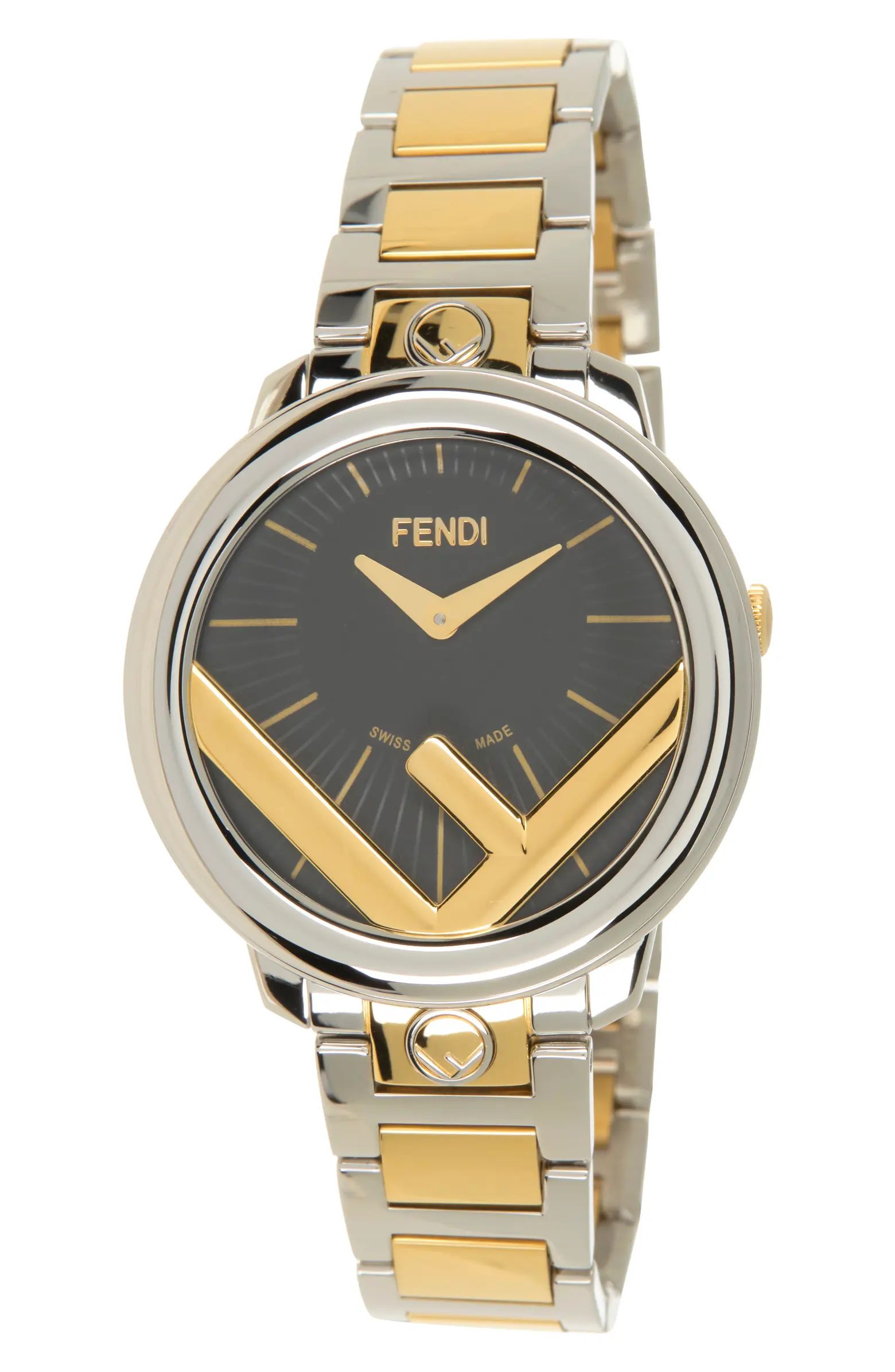 Fendi Run Away Two-Tone Bracelet Strap Watch, 36mm | Nordstromrack | Nordstrom Rack