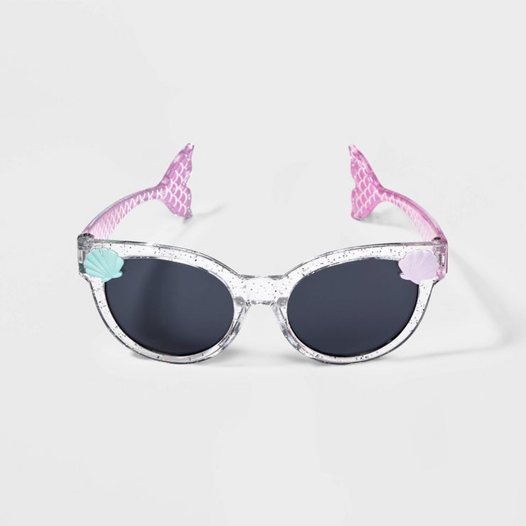 Toddler Glitter Mermaid Sunglasses - Cat & Jack™ Black | Target