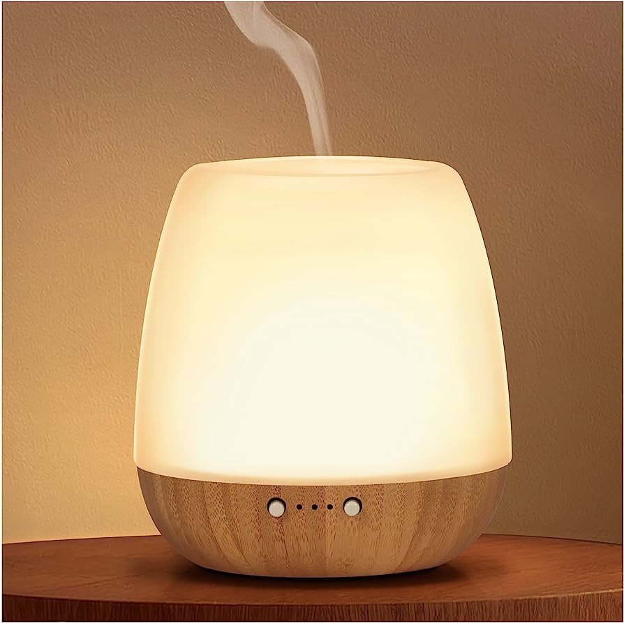 Essential Oil Diffusers, Glass Oil Diffuser, Milky Frosted Glass Cover, Solid ????... | Amazon (US)