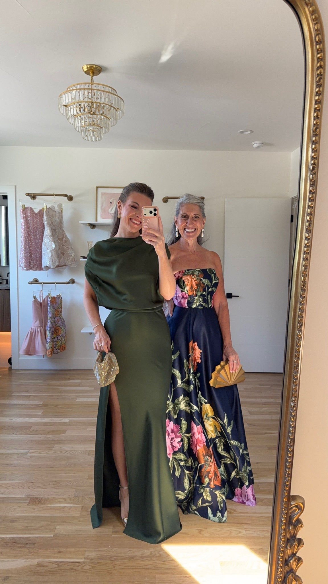 olive green satin gown with a one-shoulder neckline and front slit, navy floral-print satin gown with a strapless neckline mom and me formal wedding guest and mother of the bride dresses 💍

revolve code: tulip
electric picks: emerson20

I’m 5’4” and wear a size small/2 

mom is 5’4” and wears a medium/6

fall wedding guest dresses, wedding guest dresses, cocktail dresses, semi-formal dresses, black tie wedding guest dresses, destination wedding guest dresses, garden party dresses, wedding guest outfit ideas, mom & me outfits, mom & me dresses, matching outfits, mother daughter outfits, family photo outfits, wedding guest dresses, mother of the bride, mother of the groom, wedding guest outfit ideas

#LTKgrwm #LTKU #LTKWedding