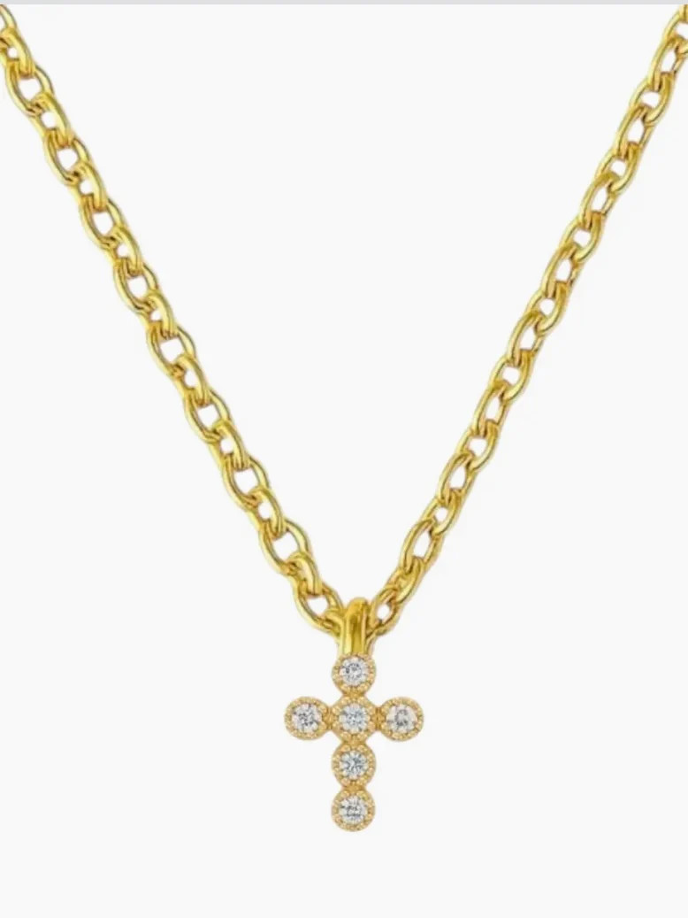 Hope Dainty Cross Necklace | Carin Rose