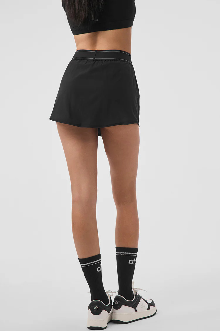 Match Point Tennis Skirt - Black | Alo Yoga