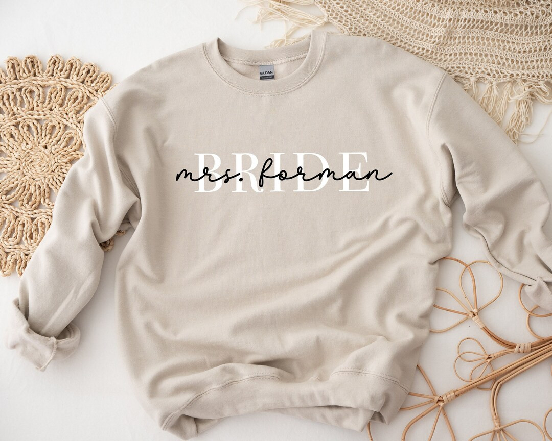 Engagement Gift, Gift For Bride, Future Mrs Sweatshirt, New Mrs Sweatshirt, Bride To Be Gift, Cus... | Etsy (US)