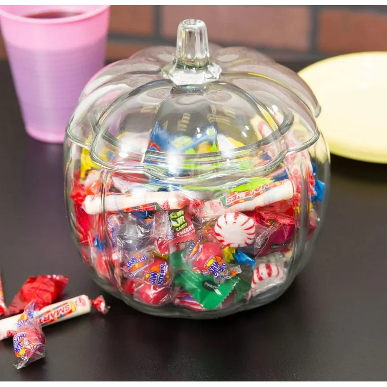 Anchor Hocking Glass Pumpkin Candy Jar | Walmart (US)