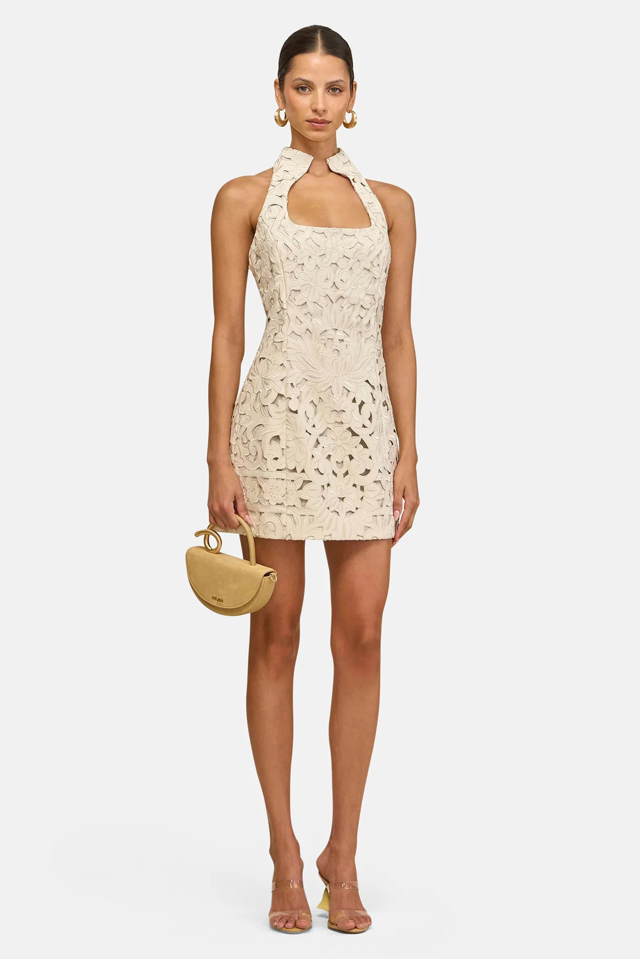 Akaia Dress Seashell | Blue & Cream