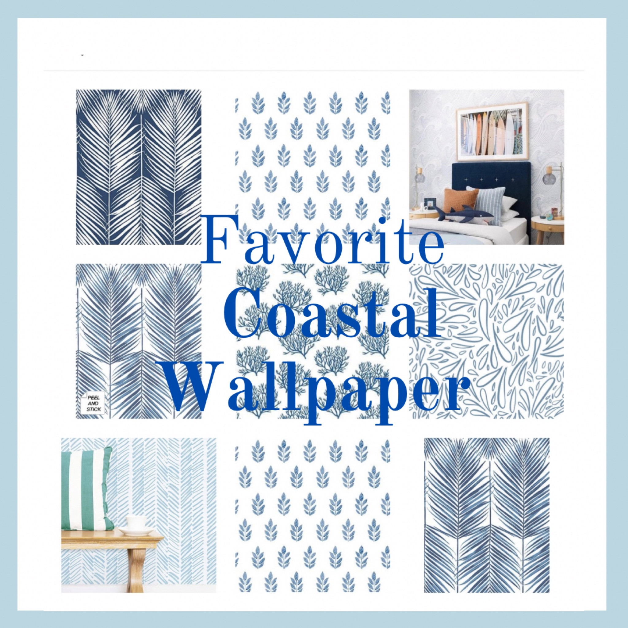 My favorite collection of coastal wallpaper. 
Wallpaper has become so popular these days so hopefully you can find one you like in this collection. 

#LTKstyletip #LTKSale #LTKhome