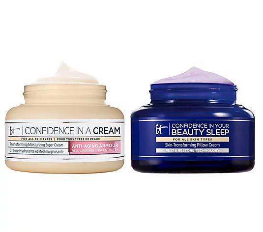 IT Cosmetics Super-Size Confidence in a Cream & Beauty Sleep Duo - QVC.com | QVC