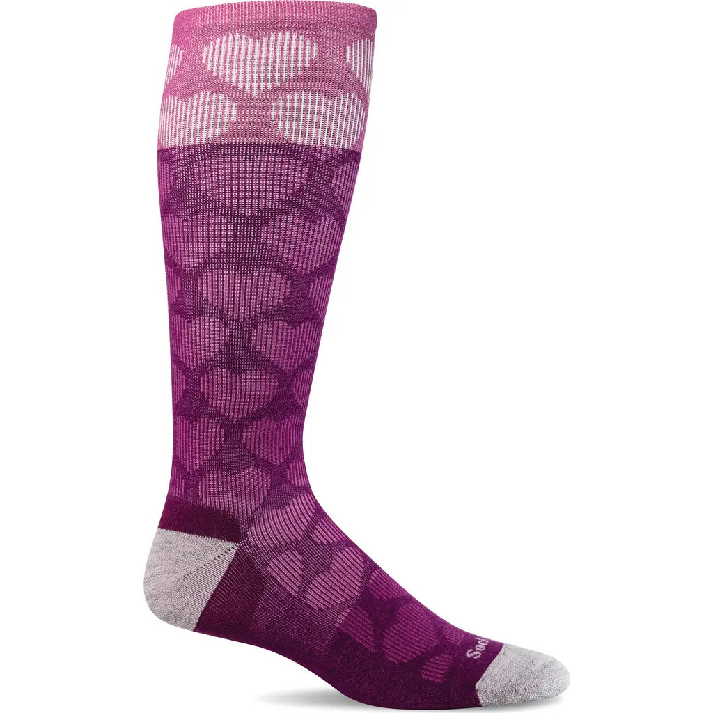SOCKWELL Heart Throb Compression Socks in Violet at Nordstrom, Size Small/medium | Nordstrom
