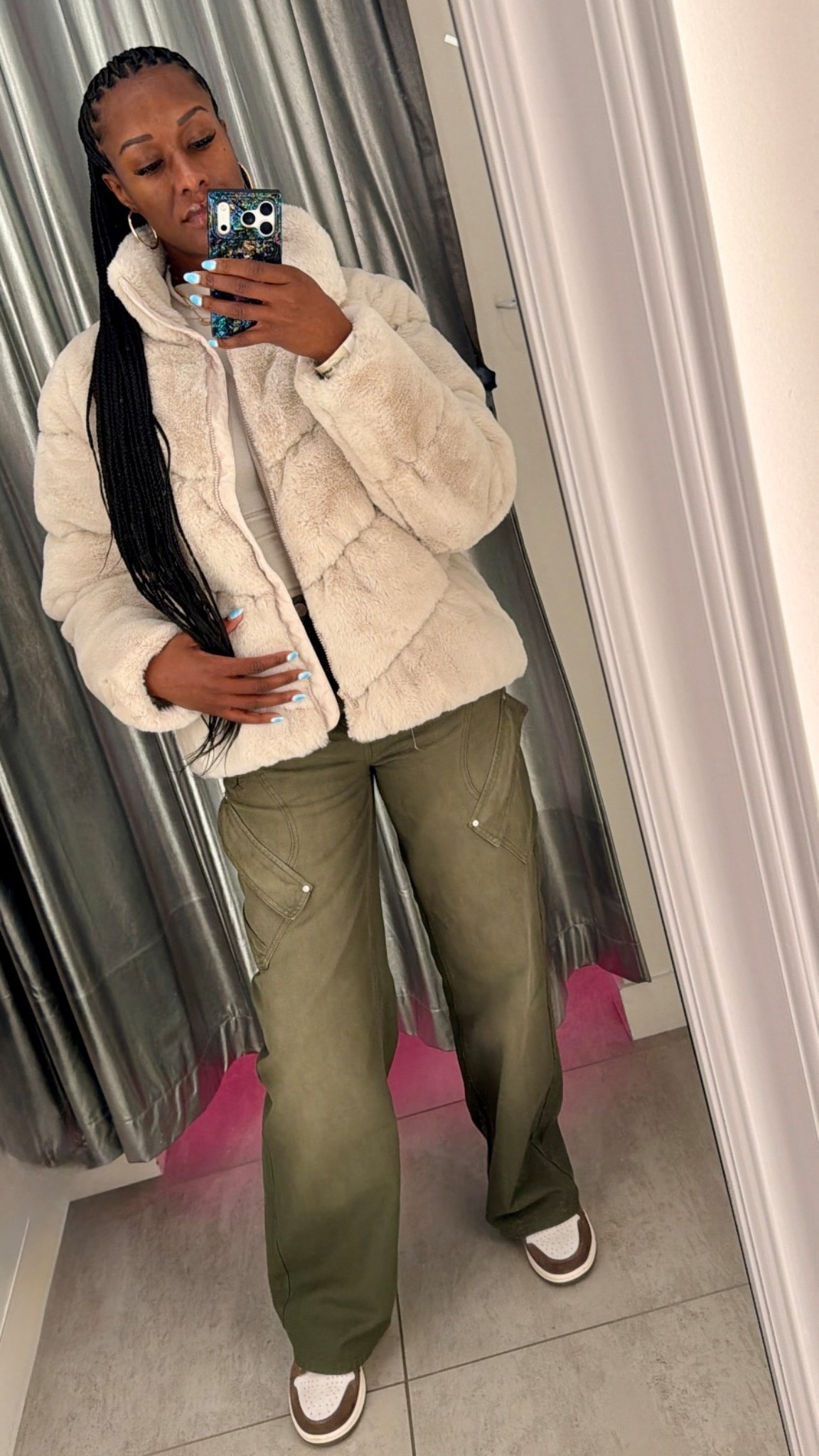 Faux Fur and cargos ✔️🔥 #NIKE #WOMEN #LIFESTYLE

#LTKdayinmylife #LTKgrwm #LTKootd