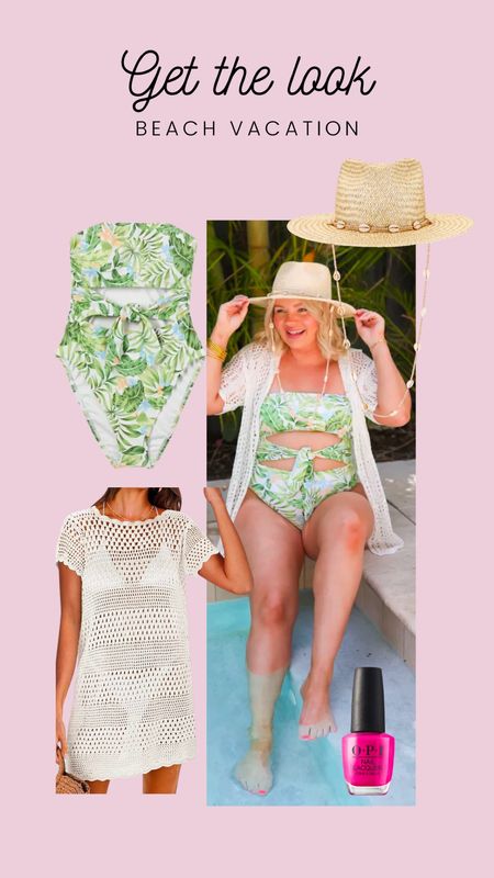 Beach vacation outfit inspo 💚☀️

Women’s fashion / beachwear outfit / resort wear fashion / mom swimwear / target swim / amazon swim / cover up dress / beach accessories / beach cover up / straw hat / beach hat / nail polish / pink nails / beach vacation look / beach vacay / affordable swim 

#LTKstyletip #LTKtravel #LTKswim