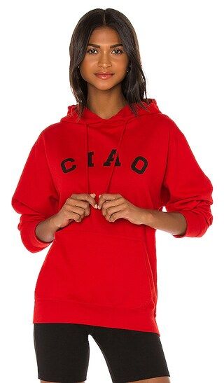 Ciao Hoodie in Red | Revolve Clothing (Global)