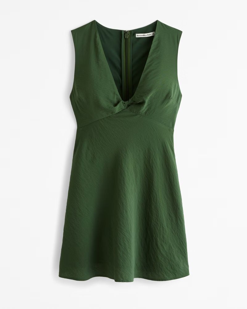 Women's Twist-Front Mini Dress | Women's Dresses & Jumpsuits | Abercrombie.com | Abercrombie & Fitch (US)