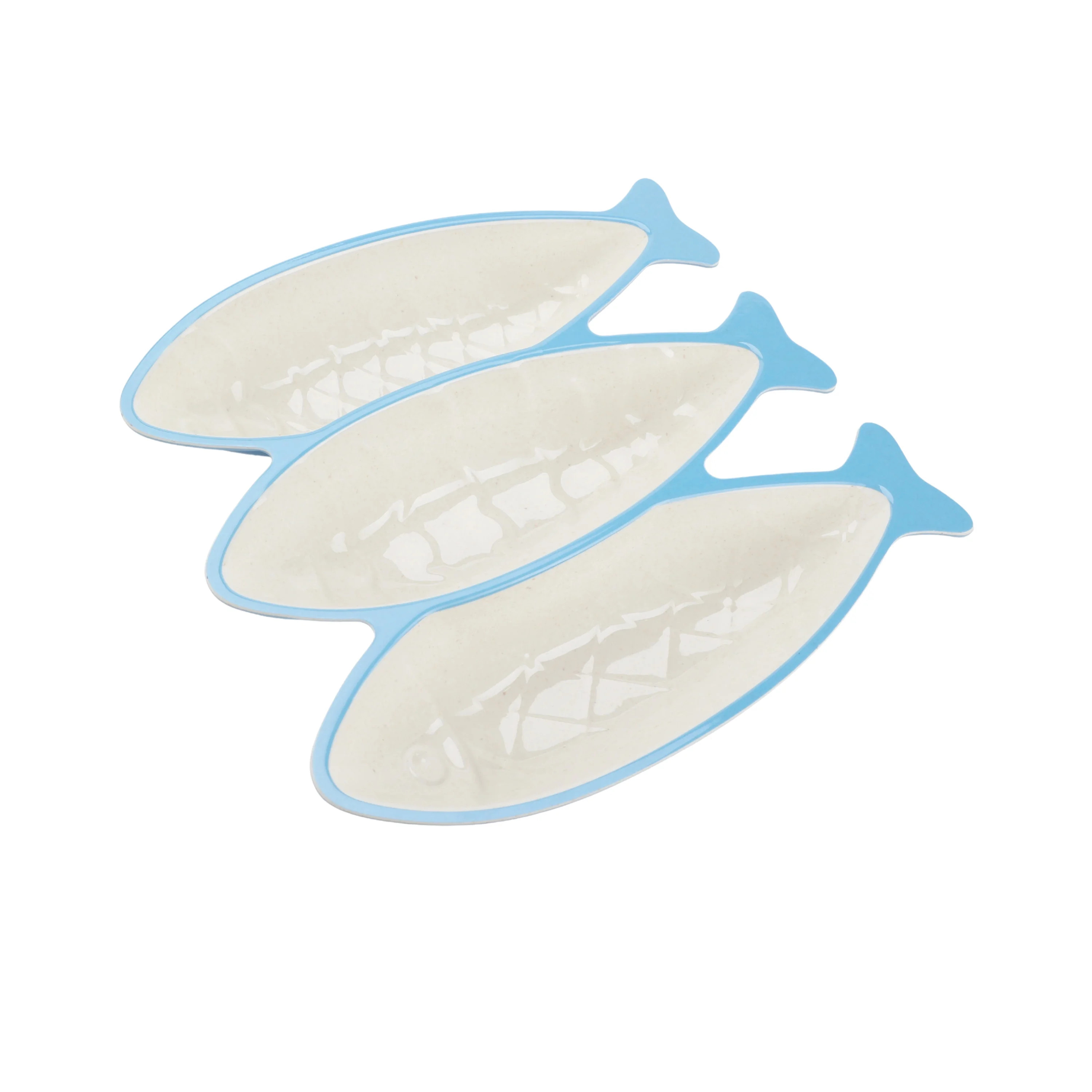 Beautiful 3-Compartment Bamboo Melamine Sardine Serve Tray, Multi-Color by Drew Barrymore | Walmart (US)