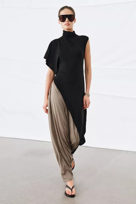 DRAPED ASYMMETRIC TOP | Zara US