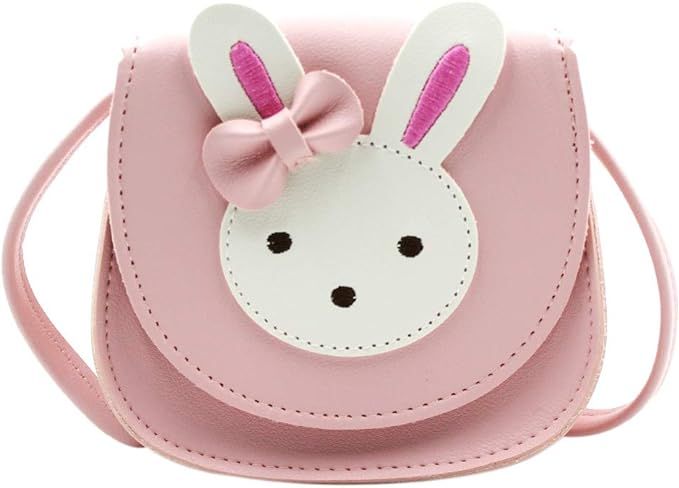 ZGMYC Little Girls' Cute Rabbit Crossbody Purse Small Bow Shoulder Bag Handbag for Kids Toddlers | Amazon (US)