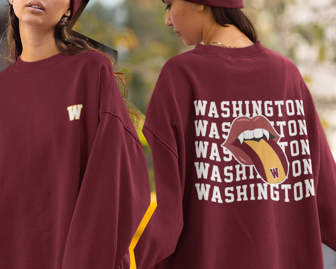 Washington Commander Football Crewneck Sweatshirt / T-shirt, Vintage Washington Crewneck - Etsy | Etsy (US)
