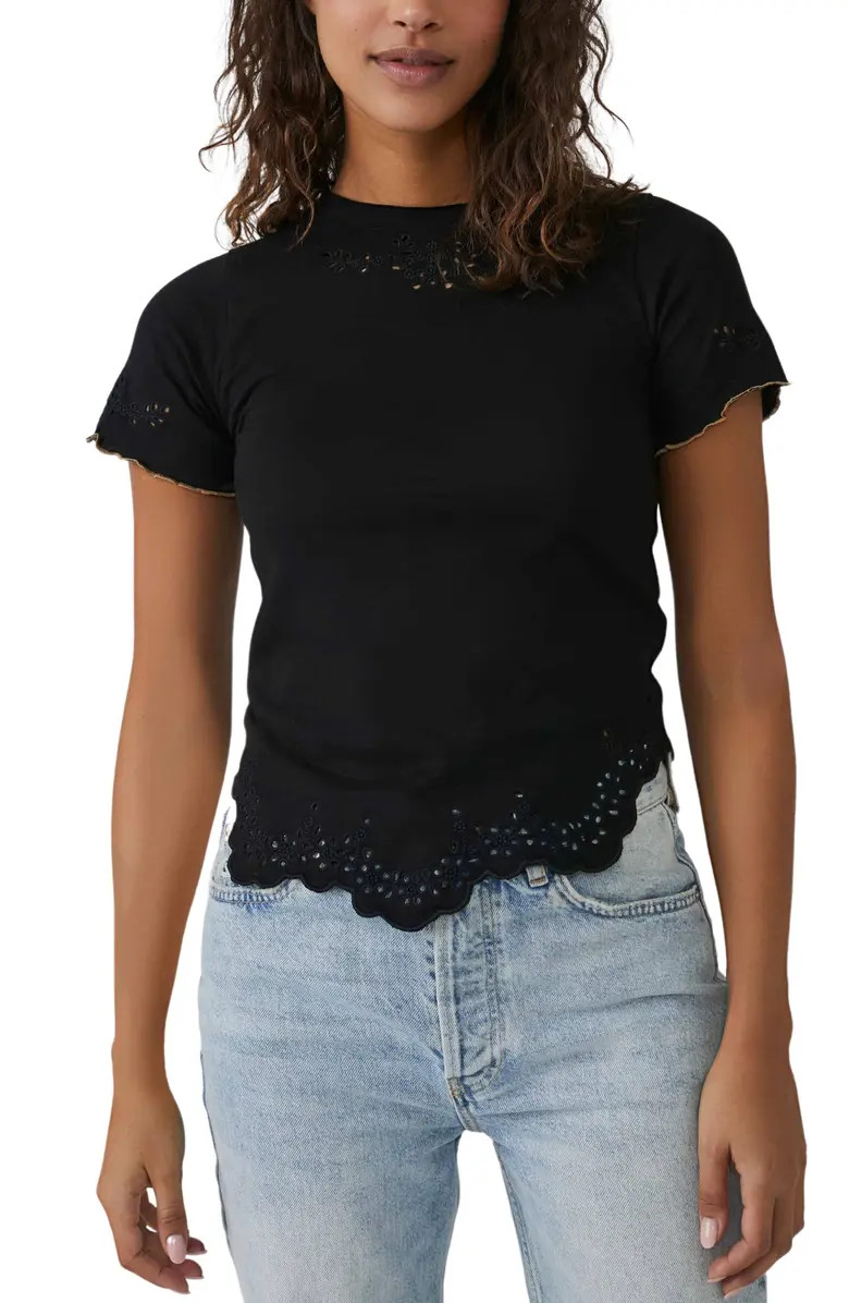 Call Me Baby Cutwork Baby Tee | Nordstrom