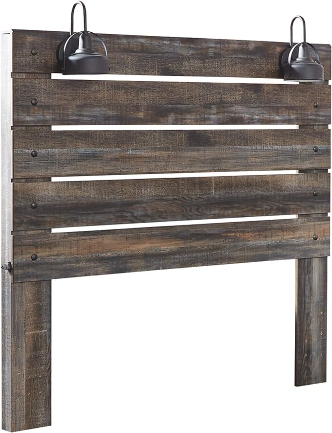 Signature Design by Ashley Drystan Rustic Panel Headboard ONLY with USB Charging Stations, Queen,... | Amazon (US)