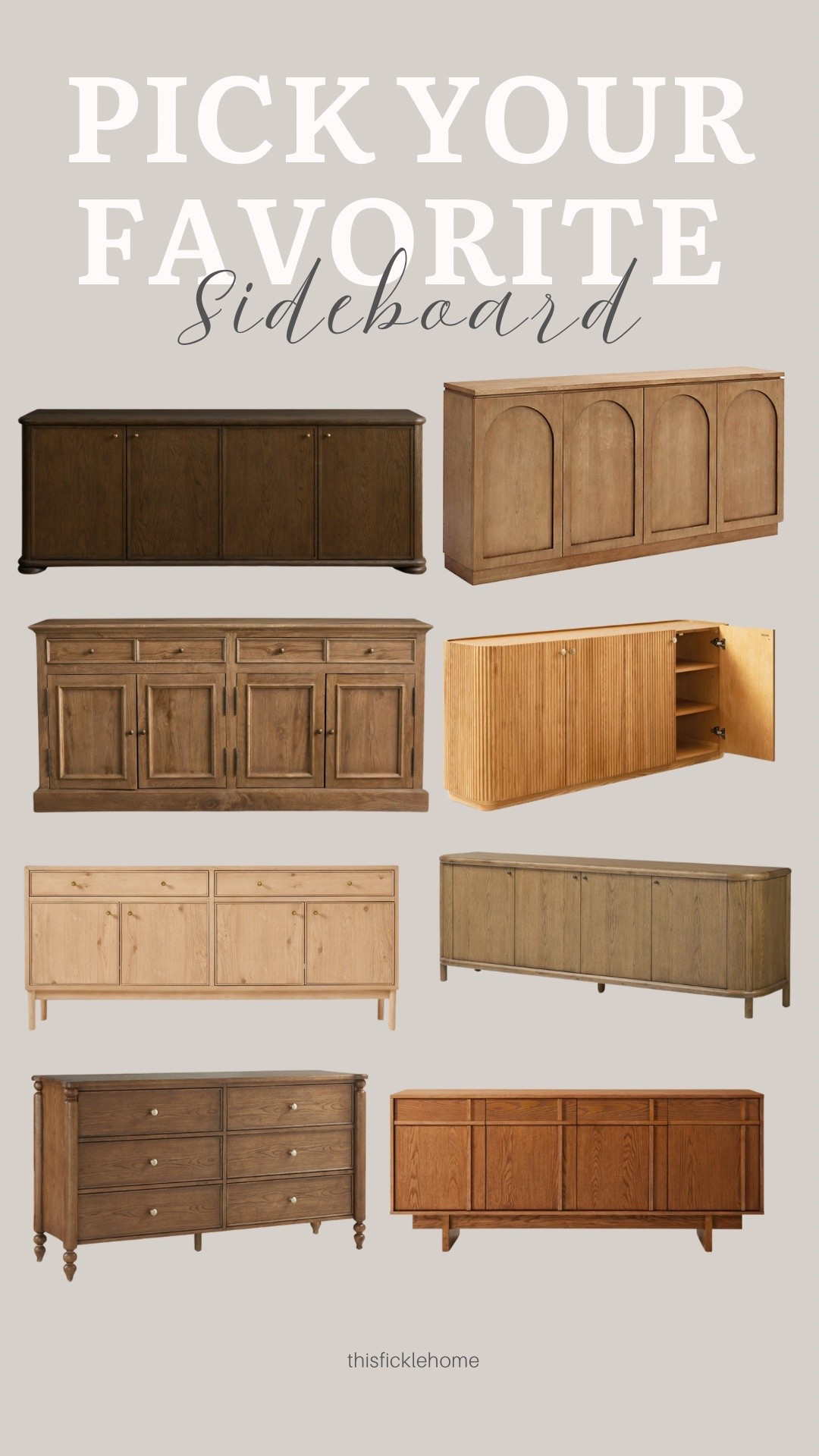 Large sideboards for your welcoming entryway — many are on sale!

Fluted sideboard
6 drawer dresser
Sideboard
Media console 
Buffet


#LTKSaleAlert #LTKHome