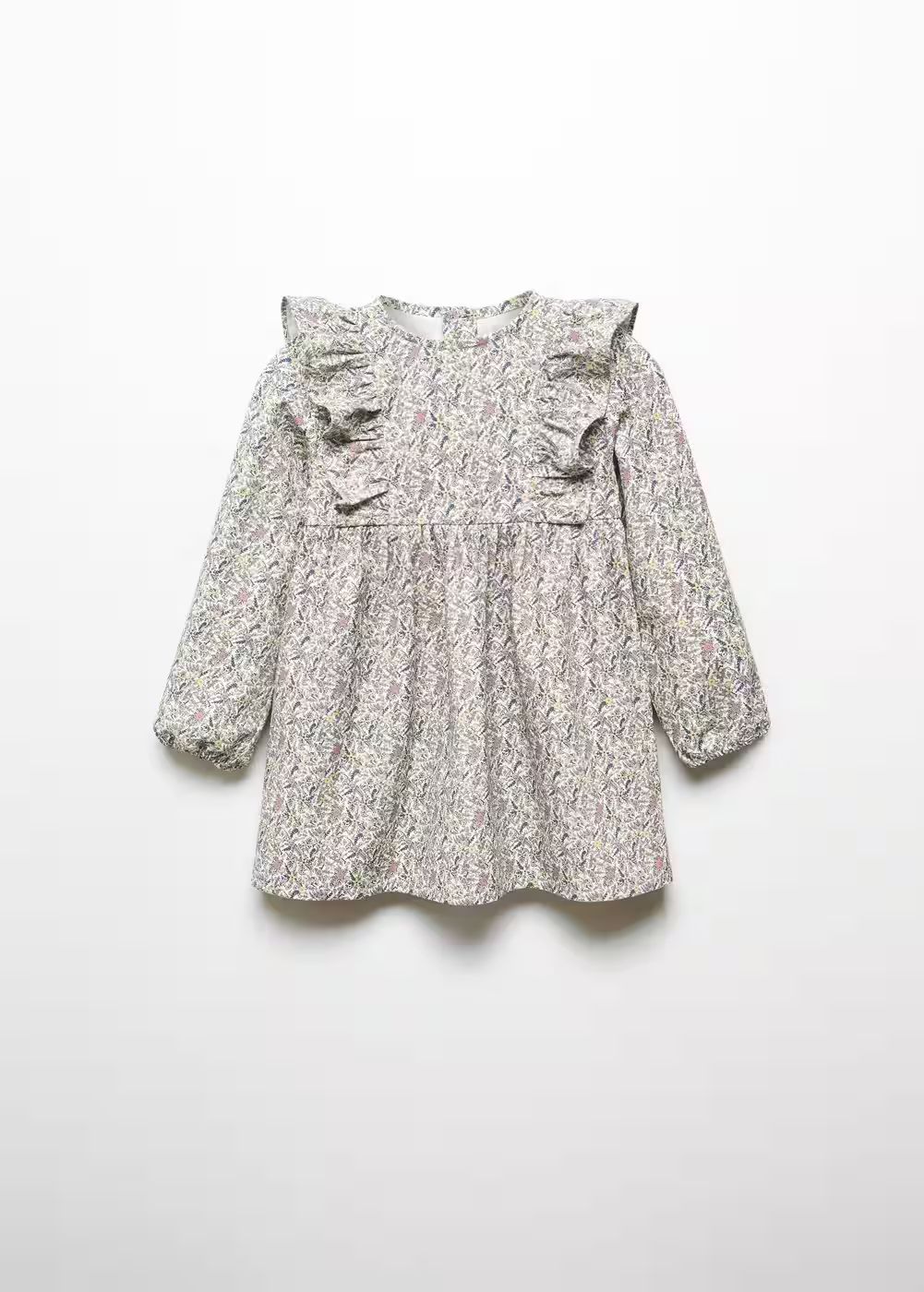 Ruffled printed dress -  Girls | Mango Kids USA | MANGO (US)