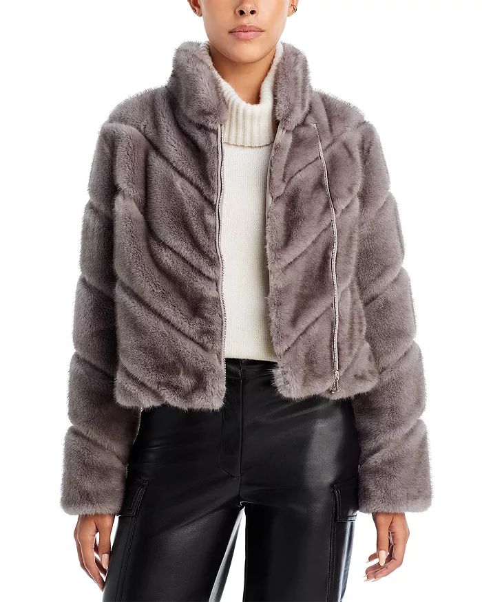 Cici Faux Fur Cropped Jacket | Bloomingdale's (US)