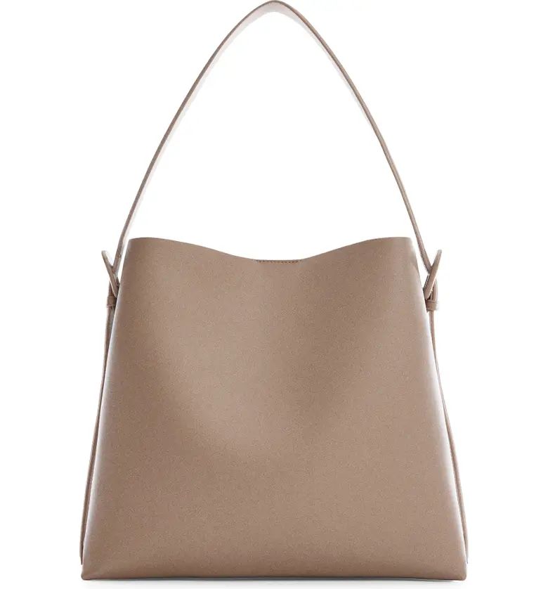 MANGO Faux Leather Shopper Bag with Buckle Detail | Nordstrom | Nordstrom