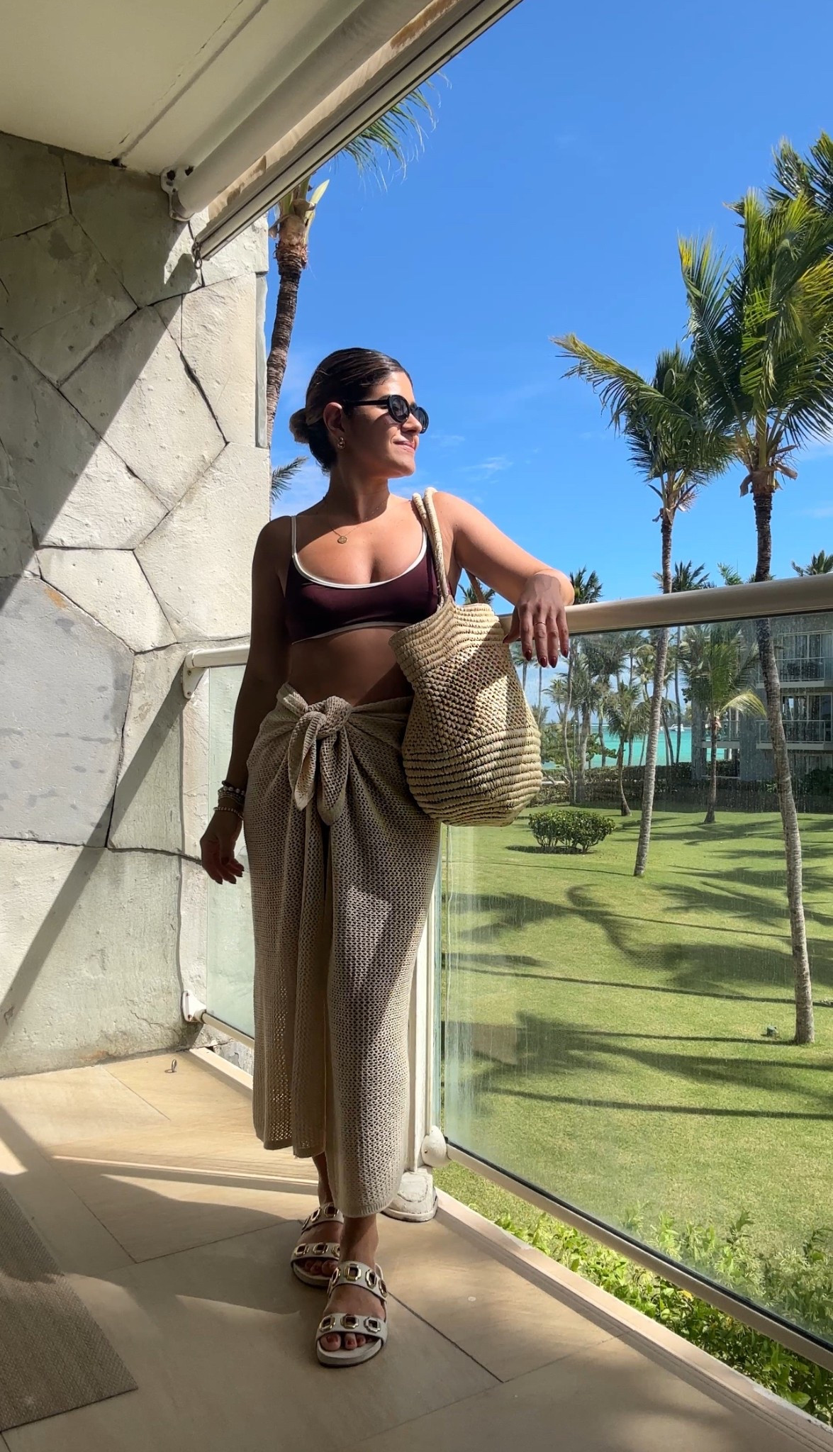 Loving this Amazon cover up. It’s so chic and looks great with pretty much any swimsuit. 
Linking similar beach bags. 
Bikini top size small. 
Bottom size small. 

#LTKTravel #LTKSeasonal