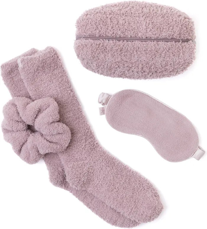 Barefoot Dreams® CozyChic™ Eye Mask, Socks & Scrunchie Travel Set | Nordstrom | Nordstrom