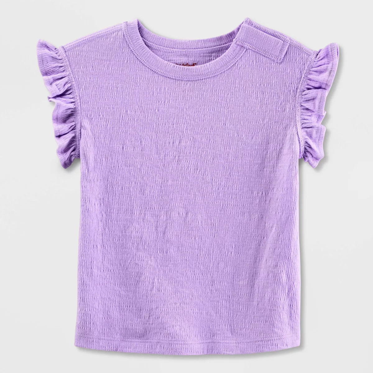 Toddler Girls' Adaptive Short Sleeve Knit Top - Cat & Jack™ Lavender | Target