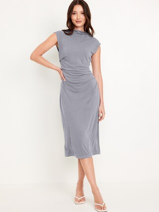 Ruched Midi Dress | Old Navy (CA)