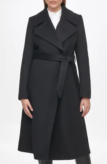 Wool Blend Wrap Coat | Nordstrom