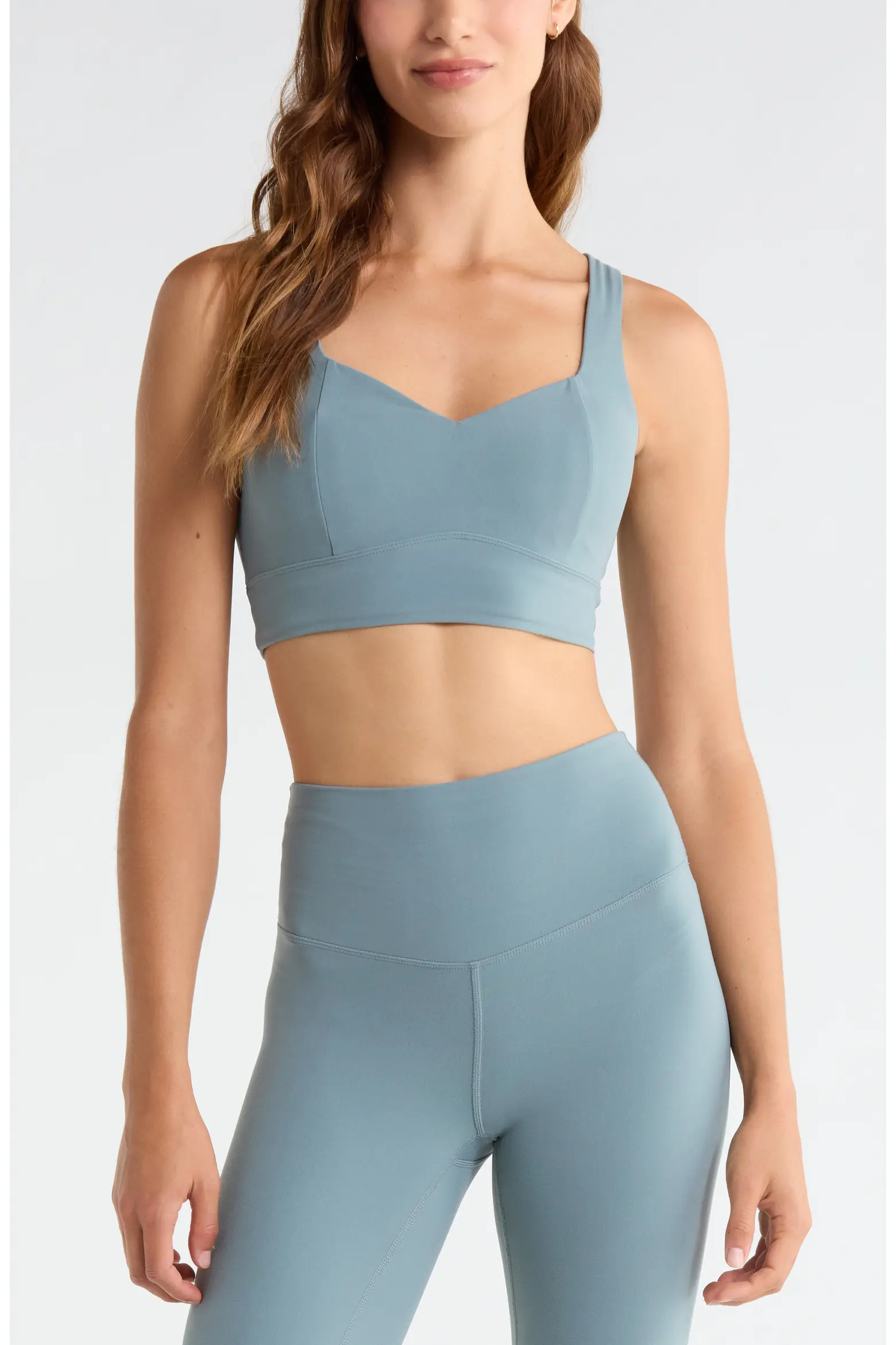 Zella Studio Luxe Sweetheart Sports Bra (Women) | Nordstrom | Nordstrom