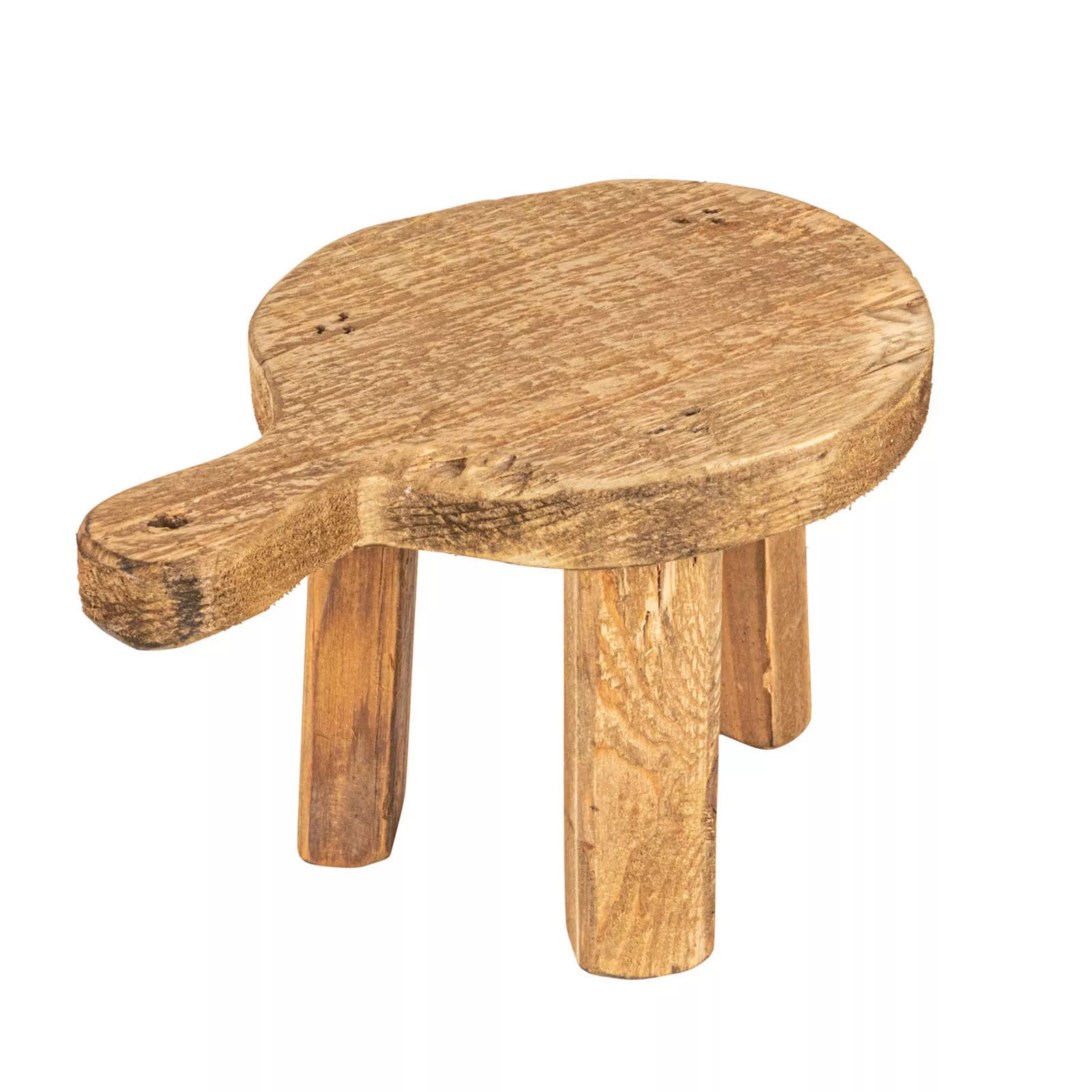 Storied Home Fir Wood Pedestal Table Decor, Brown | Kohl's