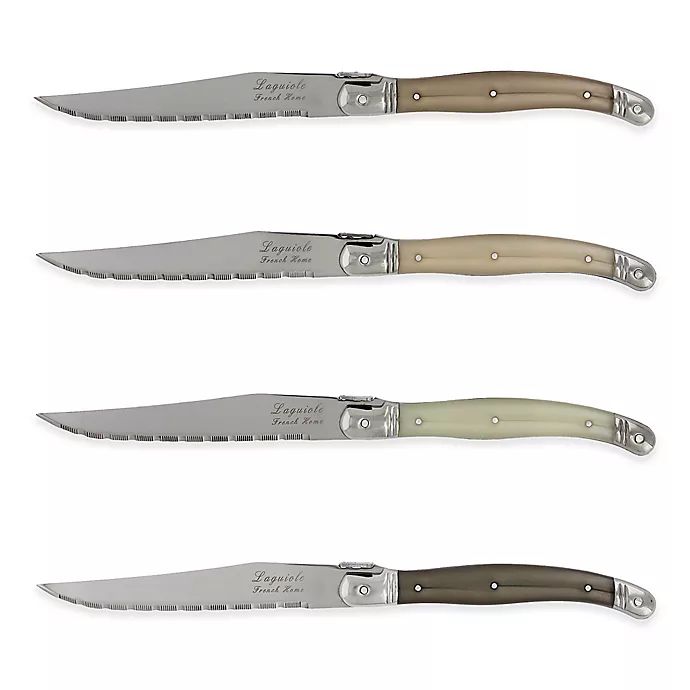 Laguiole® by French Home Steak Knives in Neutral Multi (Set of 4) | Bed Bath & Beyond