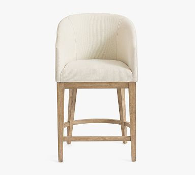 Baldwin Upholstered Stool | Pottery Barn (US)