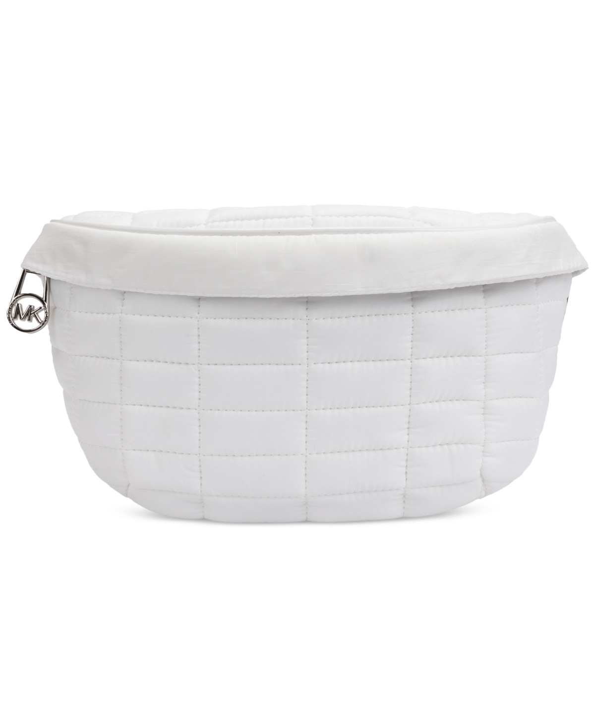 Michael Michael Kors Women's Quilted Snap-Buckle Belt Bag - Optic White | Macy's