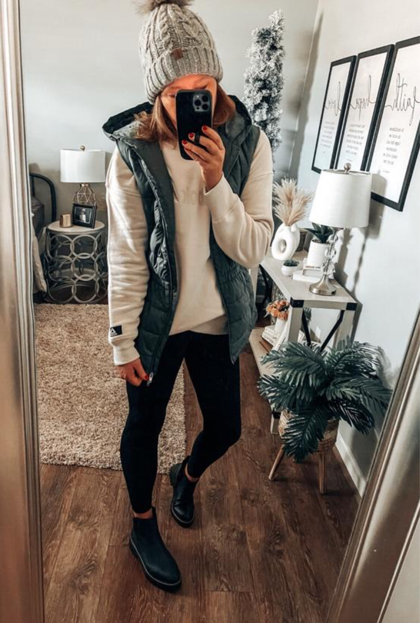 Casual winter outfit. Loving this puffer vest that cinches at the waist! More colors available fits tts.

#walmartpartner @walmartfashion #walmartfashion #walmart Walmart fashion, Walmart finds, gift ideas, Walmart deals, boots, leggings 

#LTKfindsunder50 #LTKsalealert #LTKstyletip