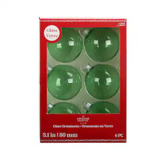 6 Pack 3" Glass Transparent Ball Ornaments by Ashland® | Michaels | Michaels Stores