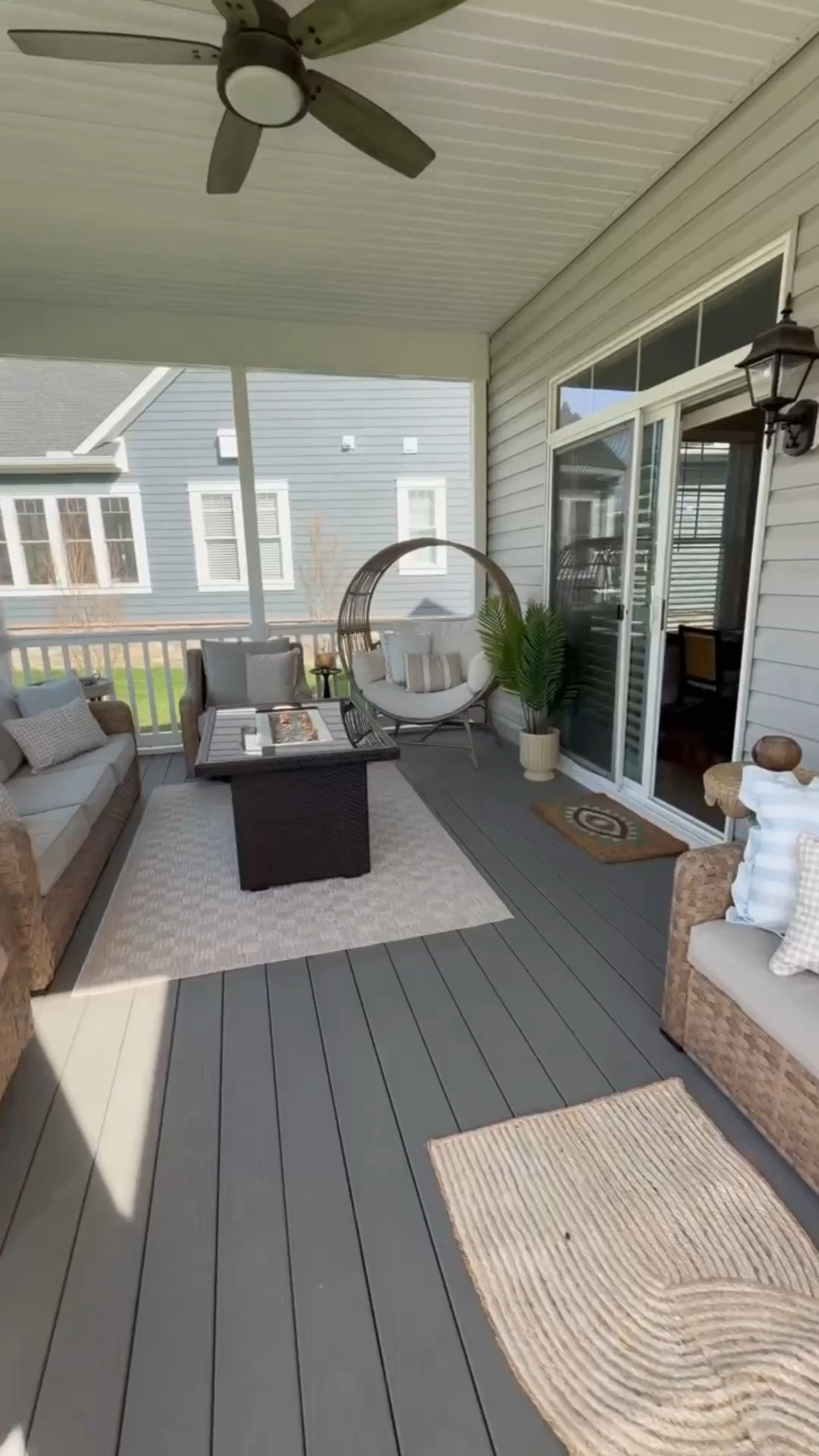 I am completely blown away by my updated back porch. I found so many adorable pieces to create the open and airy, coastal oasis I was looking for and I think it’s better than I imagined. Walmart has some of the best patio finds this year and I can confirm the quality of their pieces are good. The set we have has lasted for over 3 years. 
Coastal patio, how to decorate screened in back patio

#LTKHome #LTKSeasonal