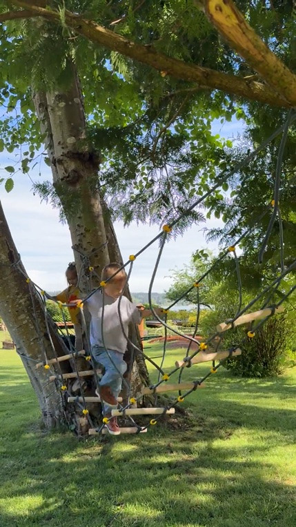 How fun is this rope bridge in my parent’s backyard?! 👏 my kids could spend all day playing on it! 

#home #backyard #amazon #yard #outdoors #outside #outdoor #activity #family #kids #mom

#LTKmomlife #LTKHome #LTKKids