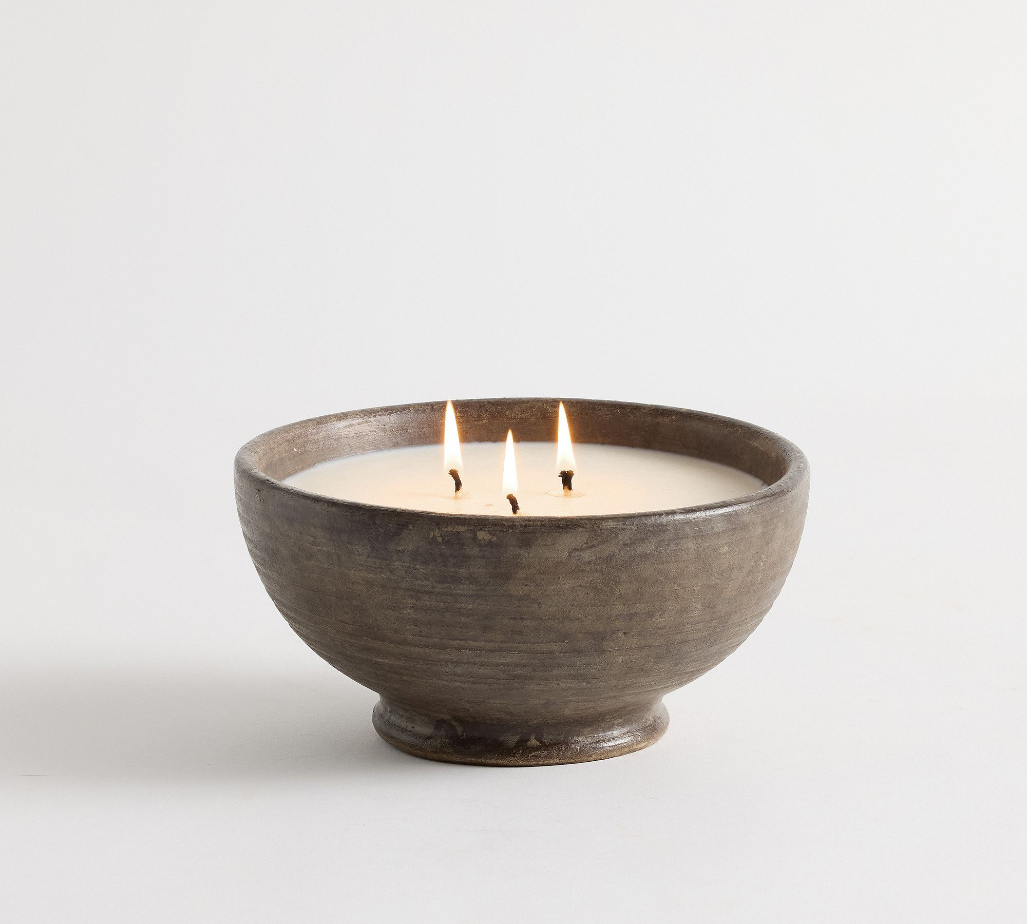 Rustic Brown Candle - Bergamot Cypress | Pottery Barn (US)