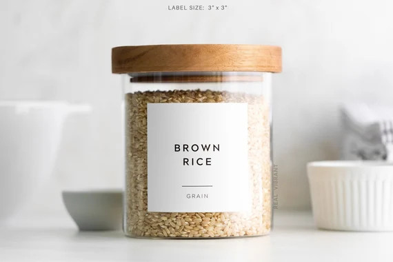 Large Pantry Labels (Contemporary Collection) • Water Resistant • Custom Pantry Labels • Du... | Etsy (US)