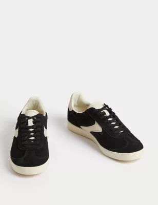 Suede Lace Up Side Detail Trainers | Marks & Spencer (UK)