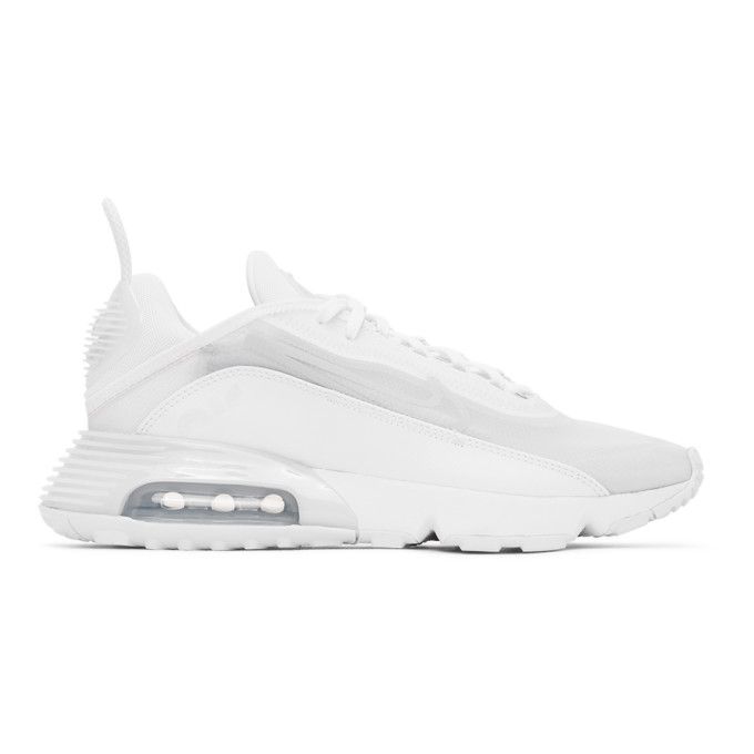 Nike White and Grey Air Max 2090 Sneakers | SSENSE 